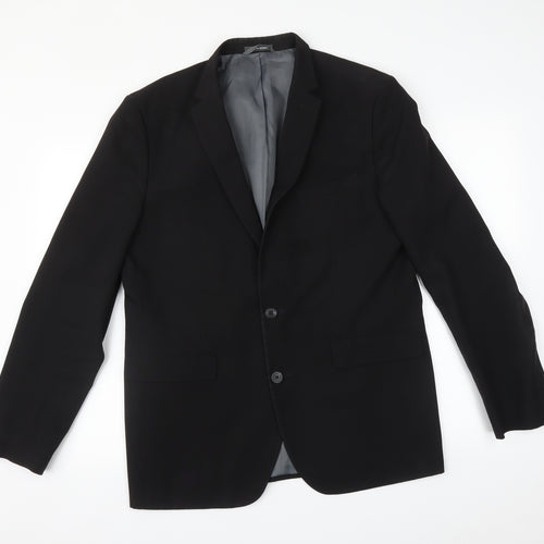 Primark Mens Black   Jacket Suit Jacket Size 42