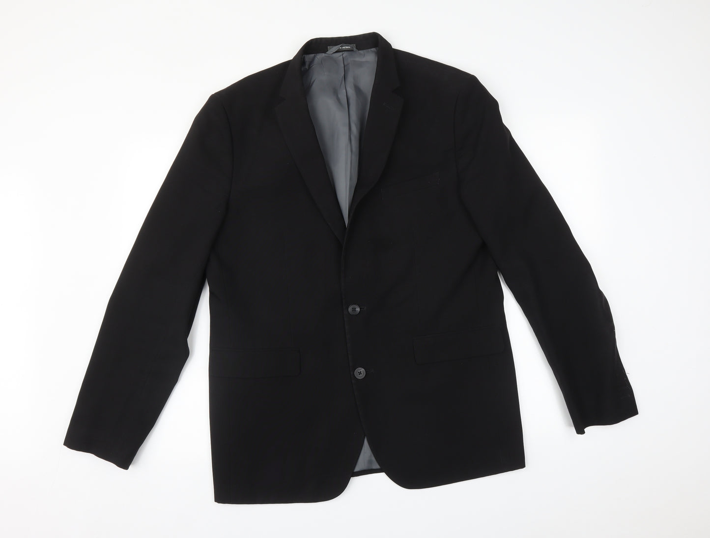 Primark Mens Black   Jacket Suit Jacket Size 42