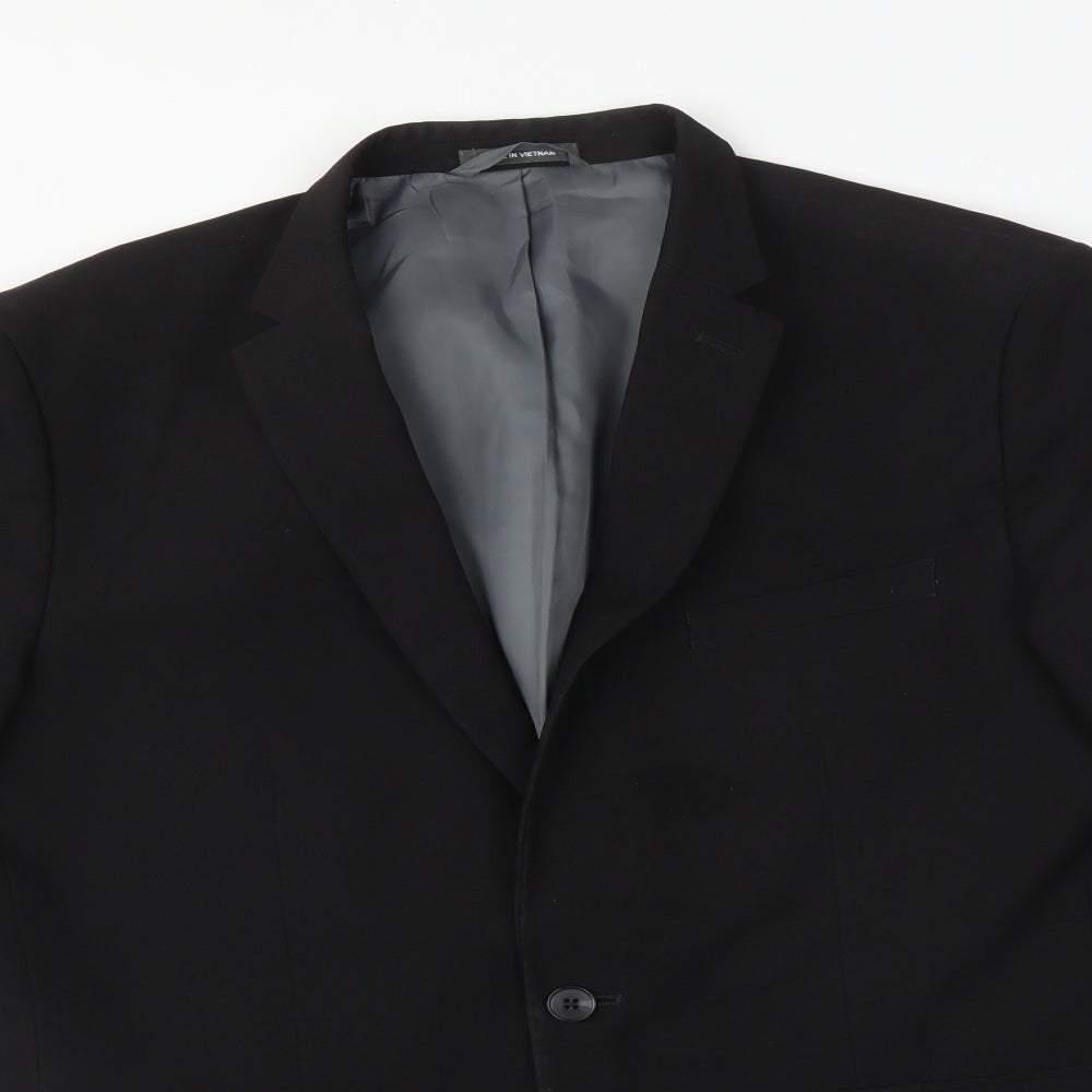 Primark Mens Black   Jacket Suit Jacket Size 42