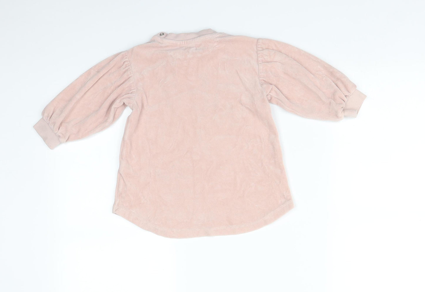 Preworn Girls Pink   Basic T-Shirt Size 12-18 Months