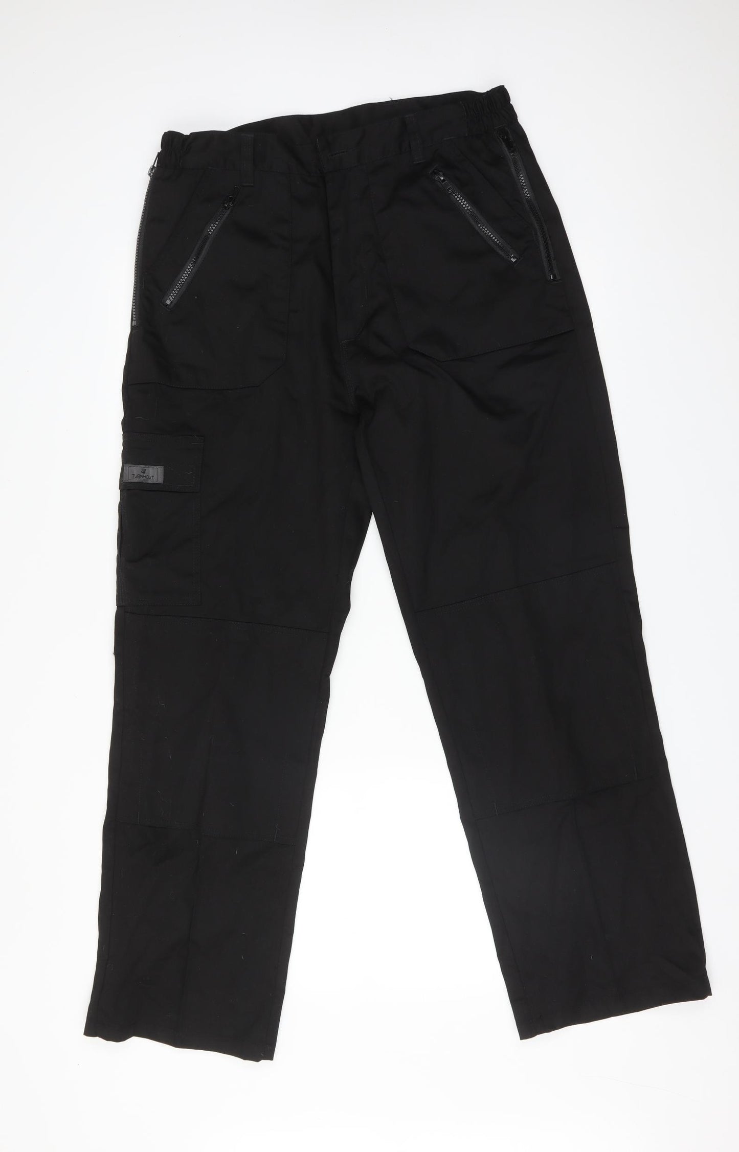 TURNHOUT Mens Black   Carpenter Trousers Size 36 in L30 in