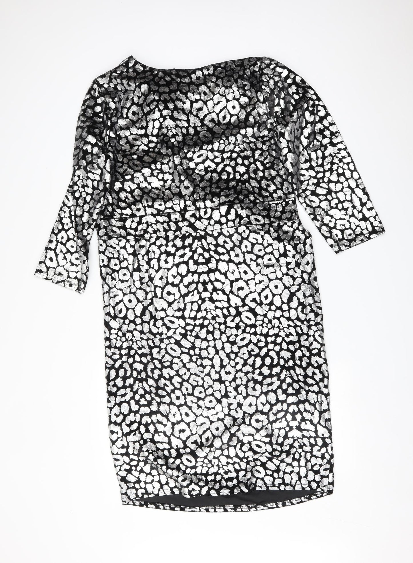 Studio Womens Multicoloured Animal Print  Bodycon  Size 20