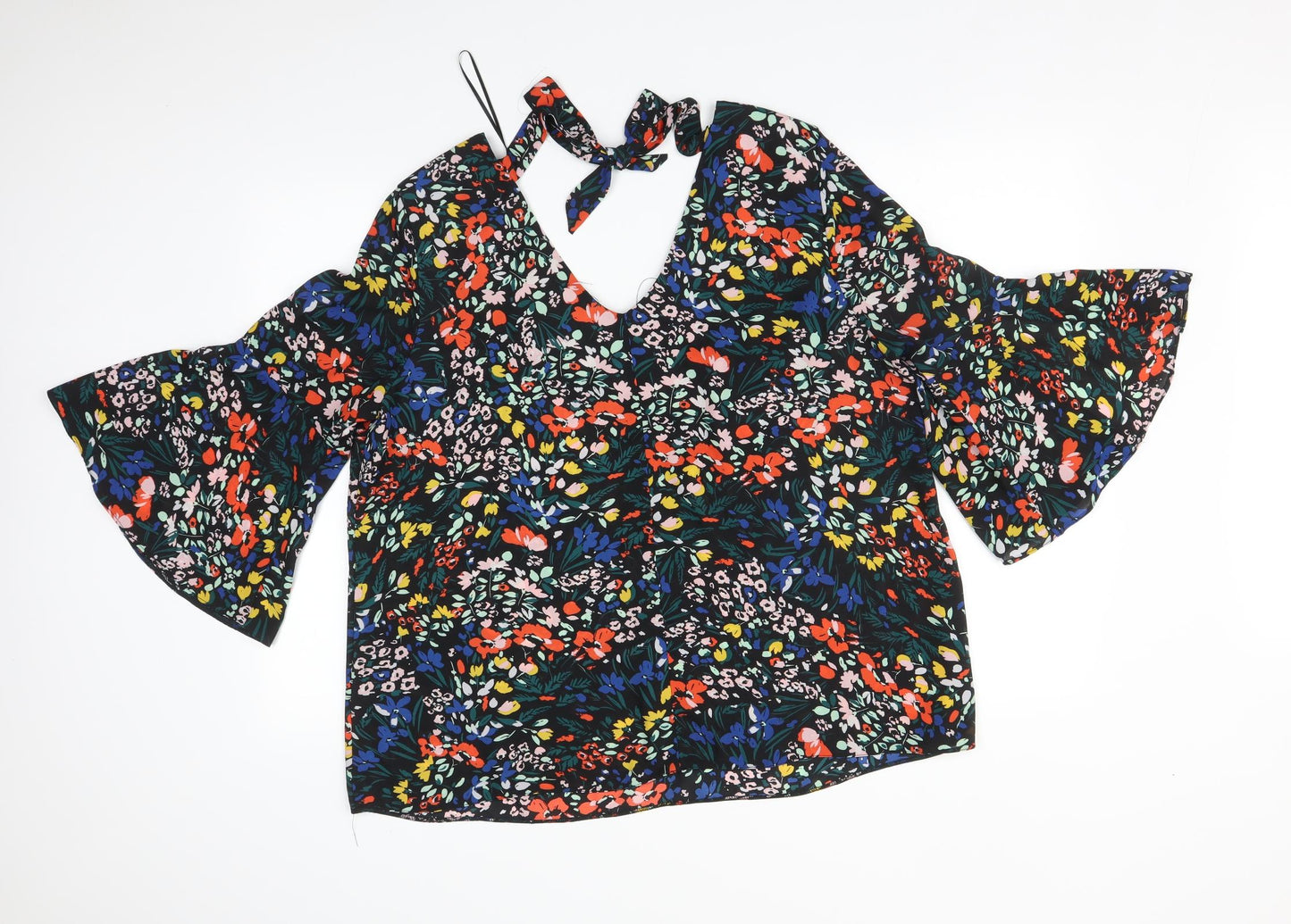 Papaya Womens Multicoloured Floral  Basic T-Shirt Size 20