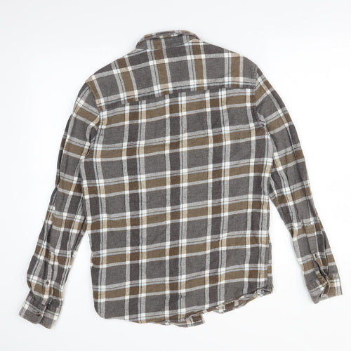 Topman Mens Multicoloured Check   Button-Up Size S