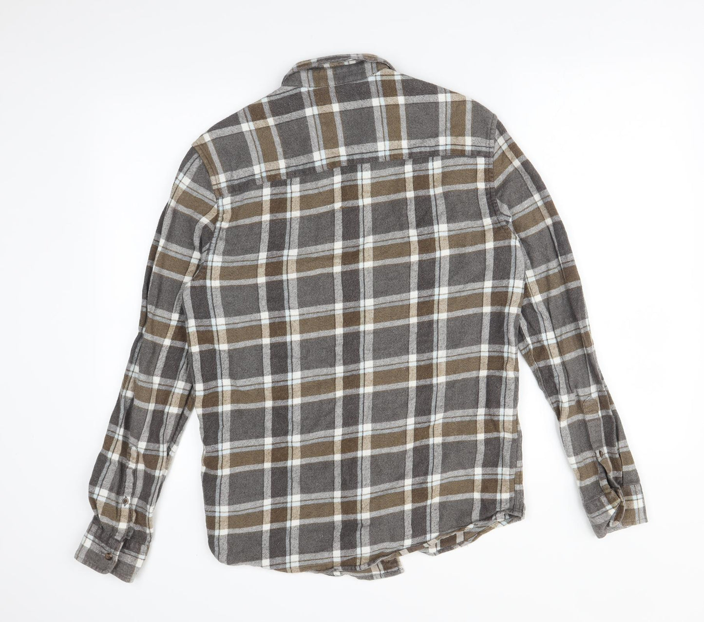 Topman Mens Multicoloured Check   Button-Up Size S
