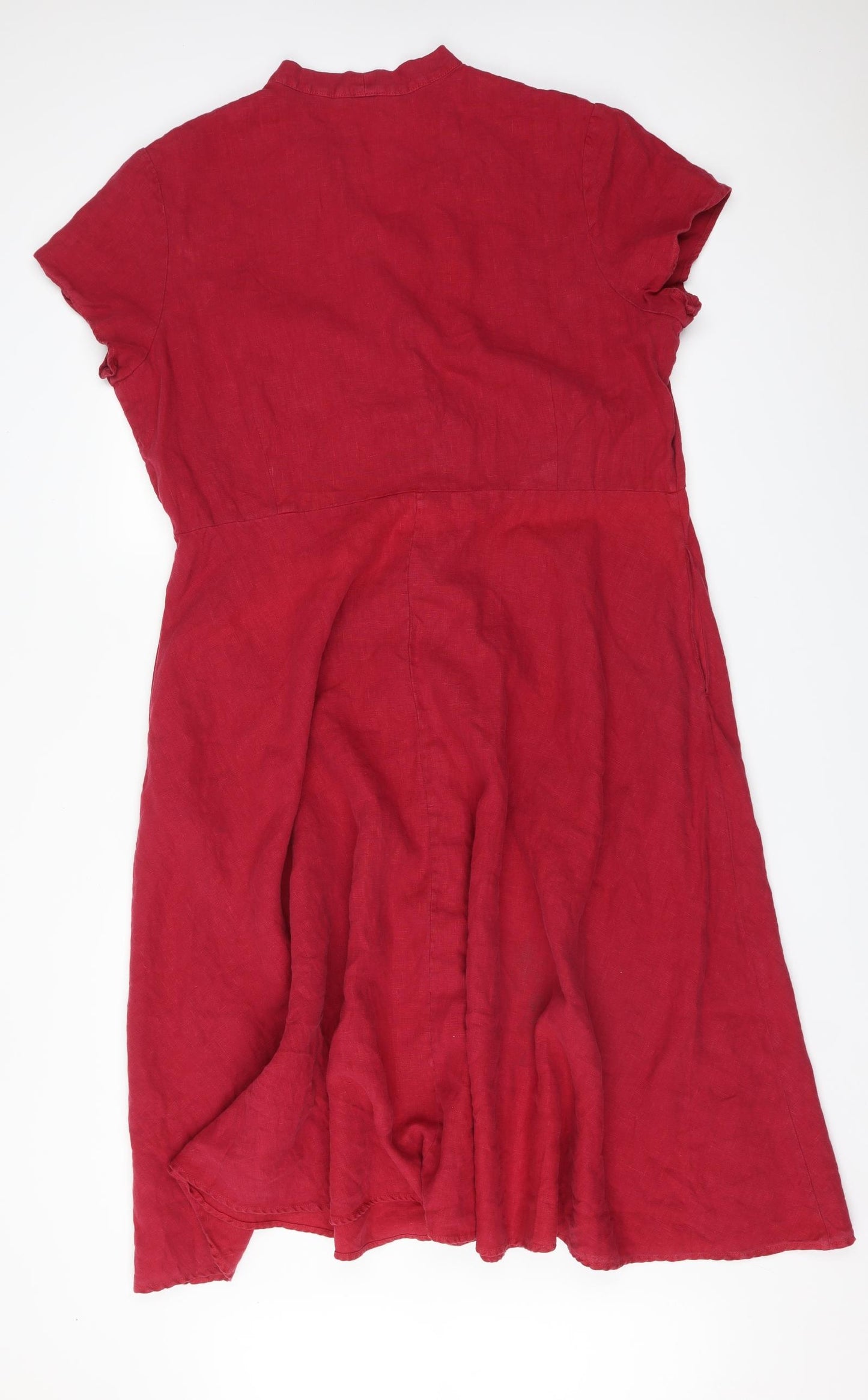 SEASALT CORNWALL Womens Red   Shirt Dress  Size 20