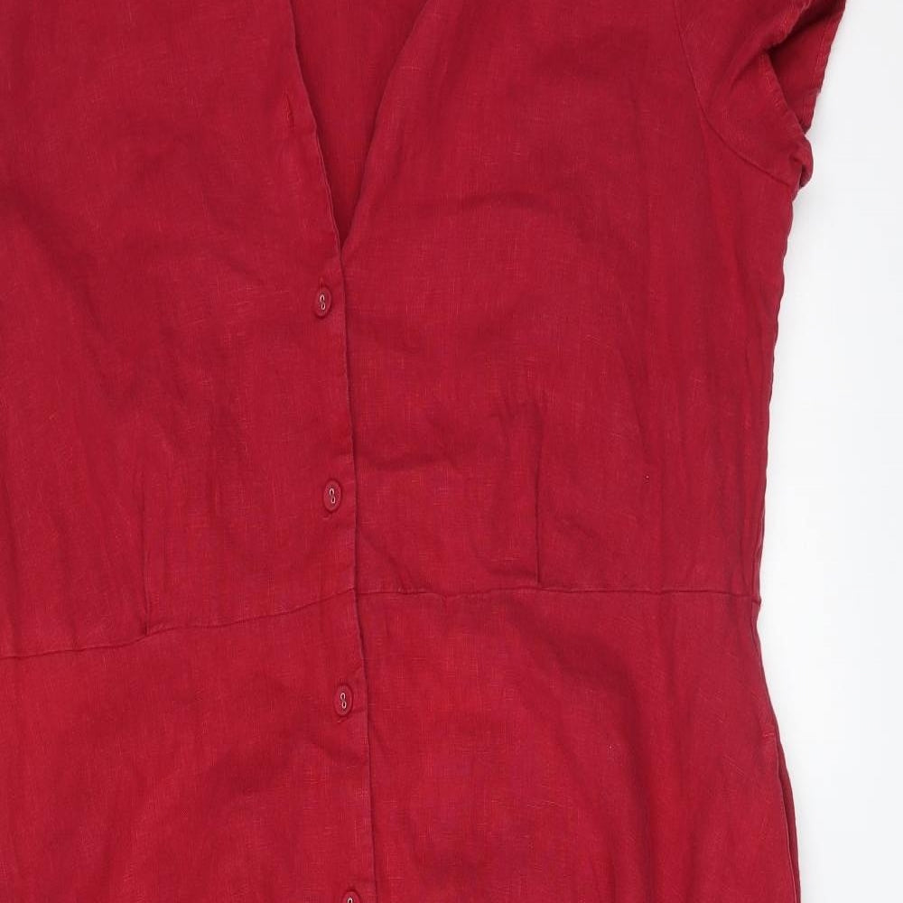 SEASALT CORNWALL Womens Red   Shirt Dress  Size 20