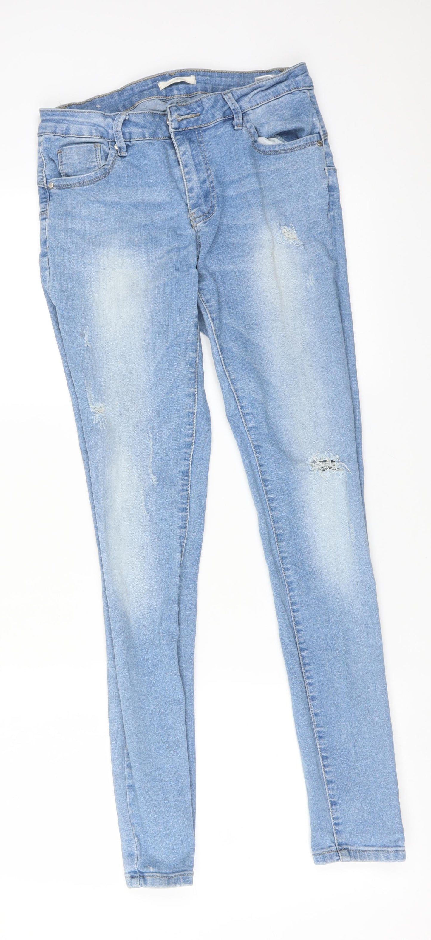 GOODIES Womens Blue   Skinny Jeans Size 10 L28 in