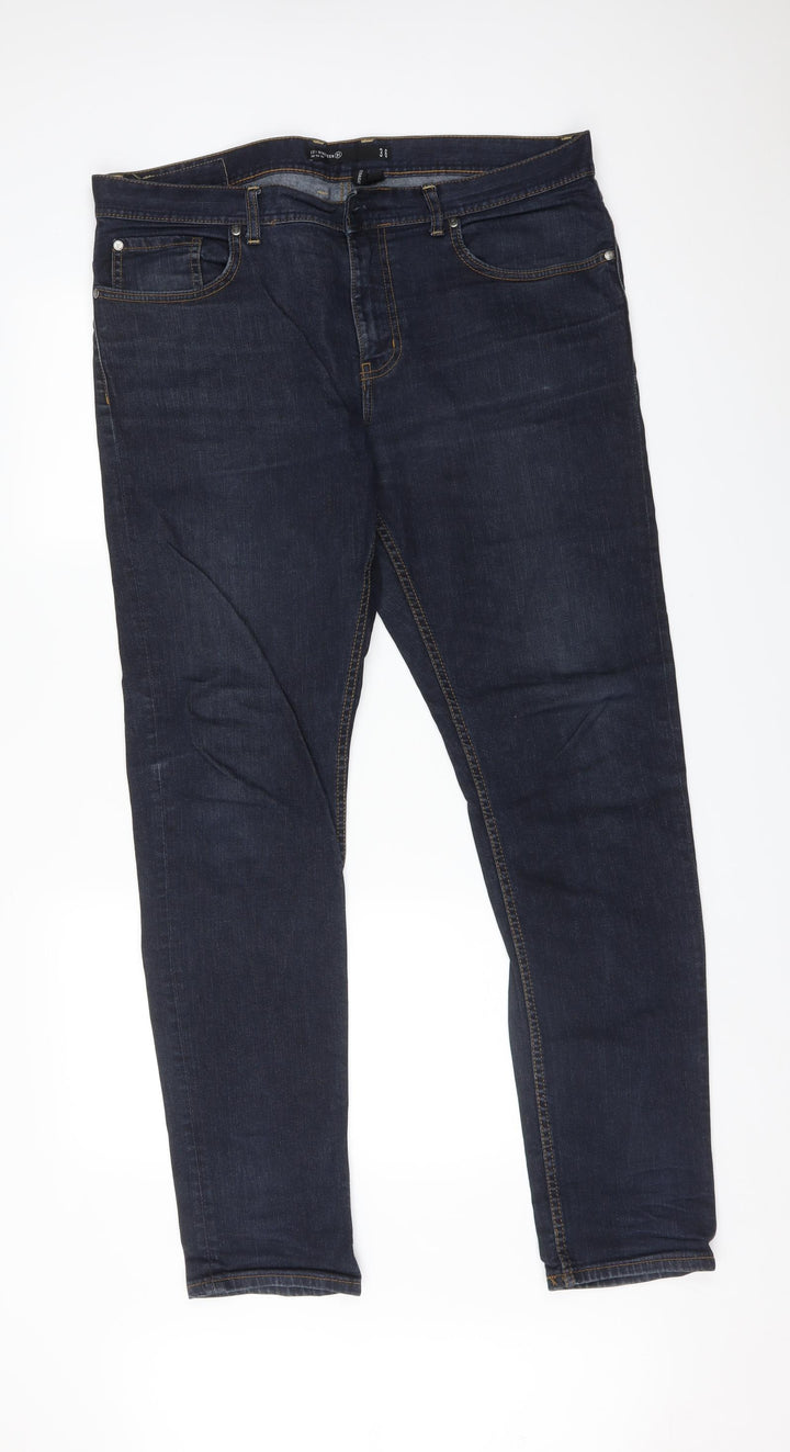 NINETEEN Womens Blue Straight Jeans Size 36 in L31 in
