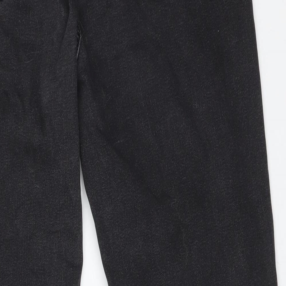M&S Womens Black   Straight Jeans Size 18 L28 in
