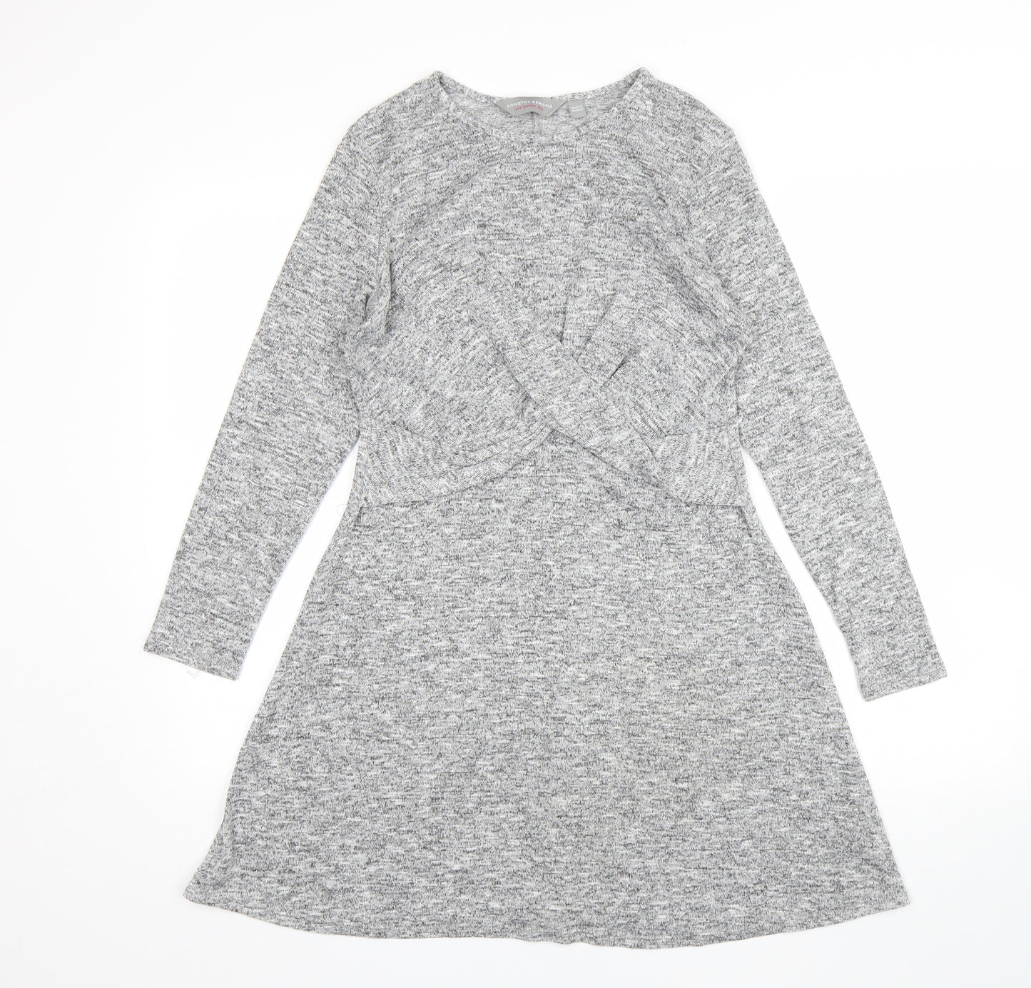 Dorothy Perkins Womens Grey   Jumper Dress  Size 12