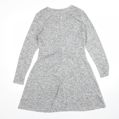 Dorothy Perkins Womens Grey   Jumper Dress  Size 12