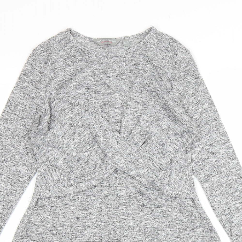 Dorothy Perkins Womens Grey   Jumper Dress  Size 12