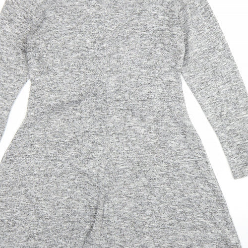 Dorothy Perkins Womens Grey   Jumper Dress  Size 12