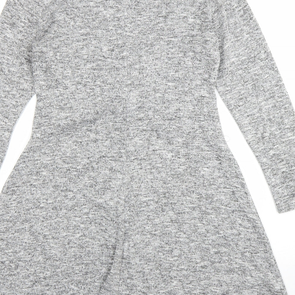 Dorothy Perkins Womens Grey   Jumper Dress  Size 12