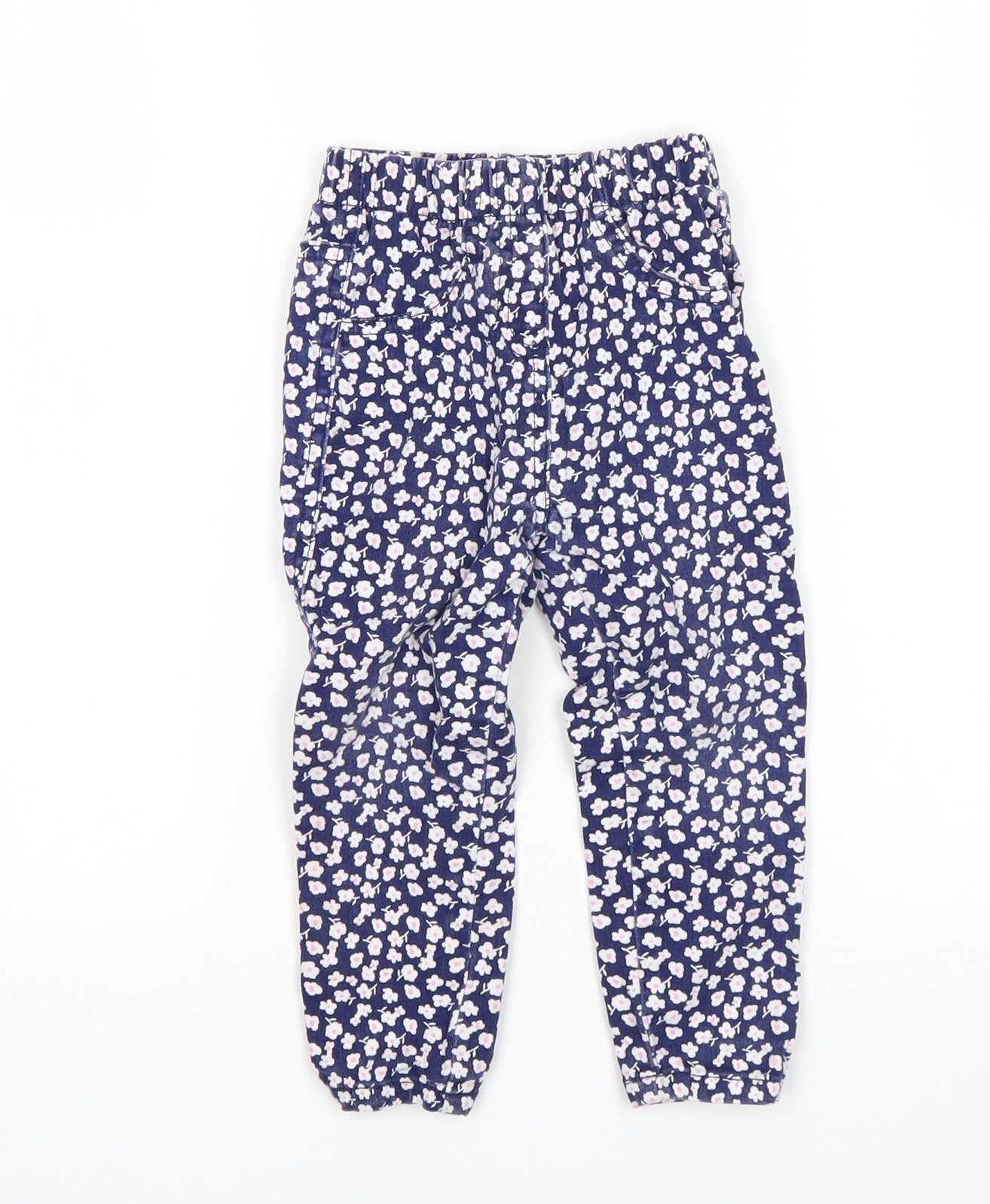Matalan Girls Multicoloured Floral  Capri Jeans Size 18-24 Months