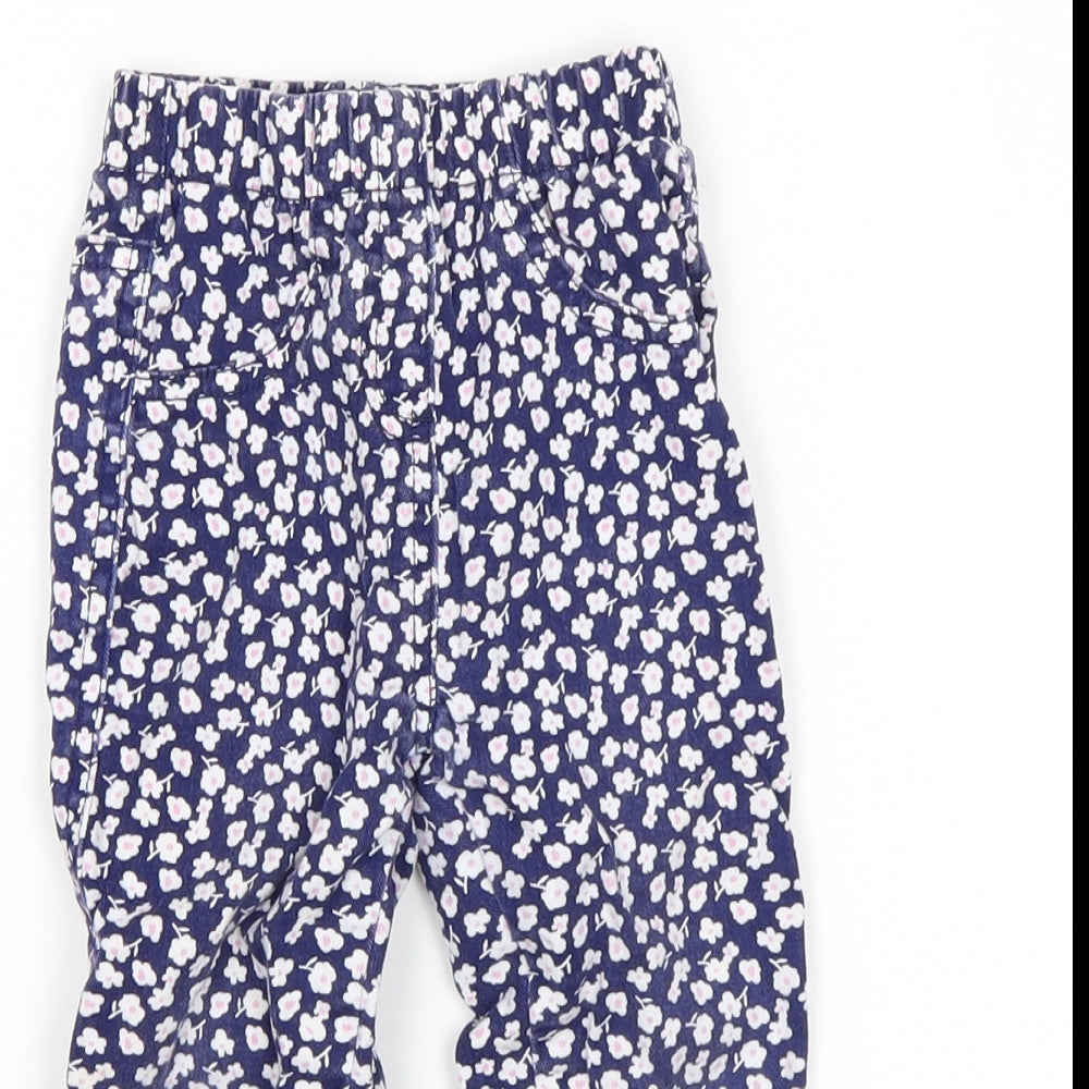 Matalan Girls Multicoloured Floral  Capri Jeans Size 18-24 Months