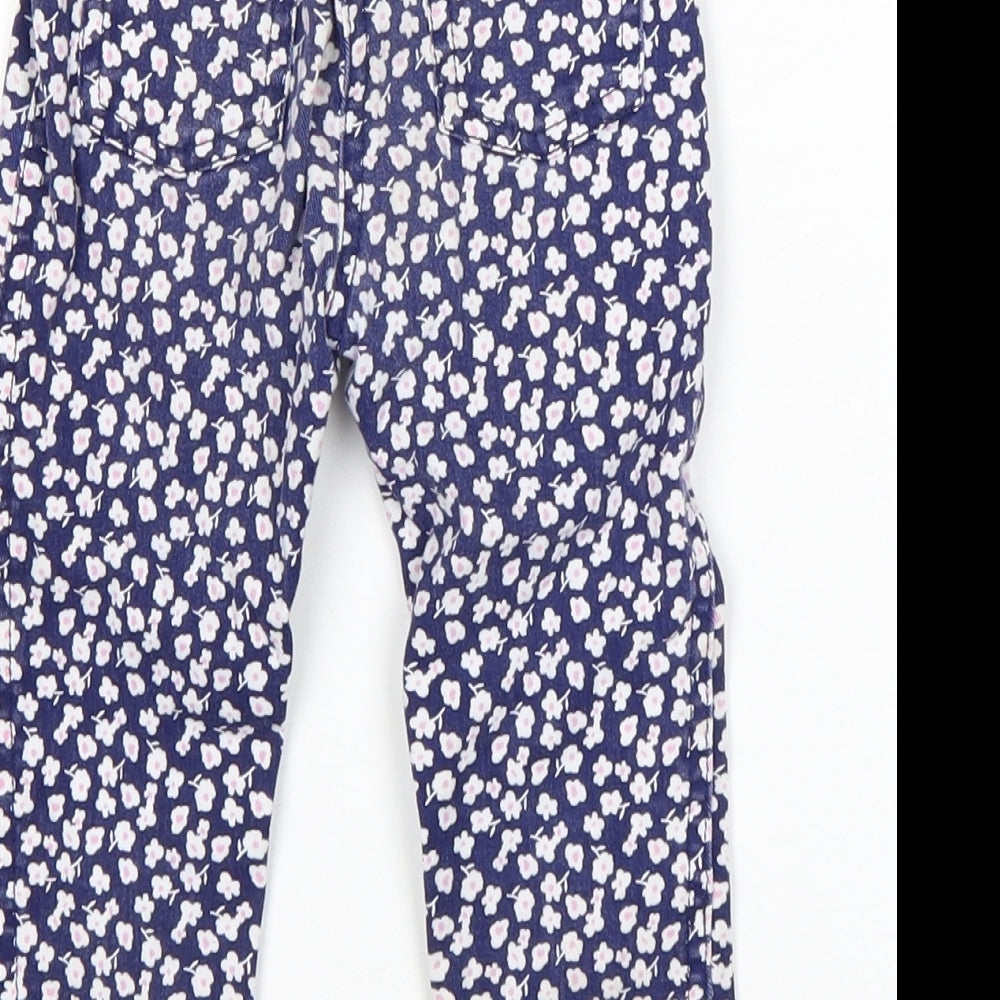 Matalan Girls Multicoloured Floral  Capri Jeans Size 18-24 Months