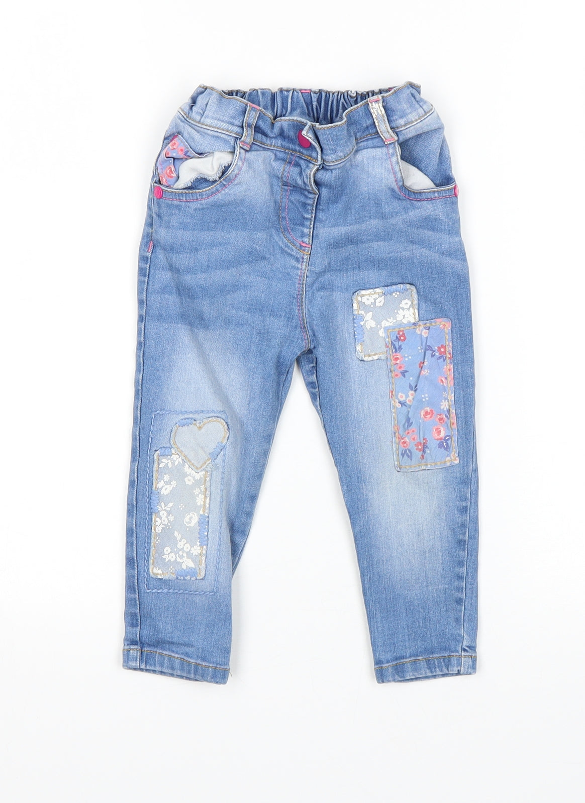 George Girls Blue   Capri Jeans Size 18-24 Months