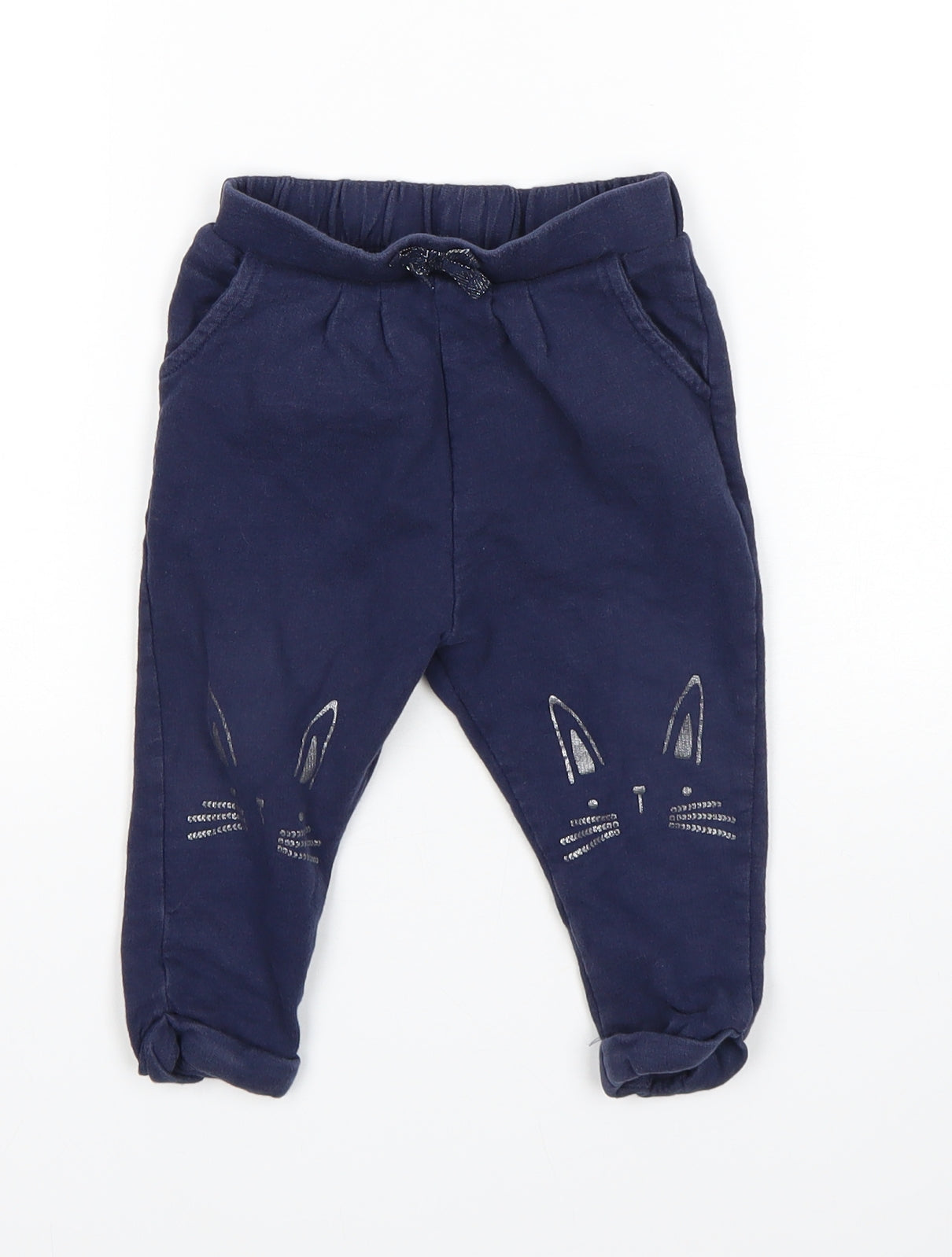 George Girls Blue   Sweatpants Trousers Size 12-18 Months