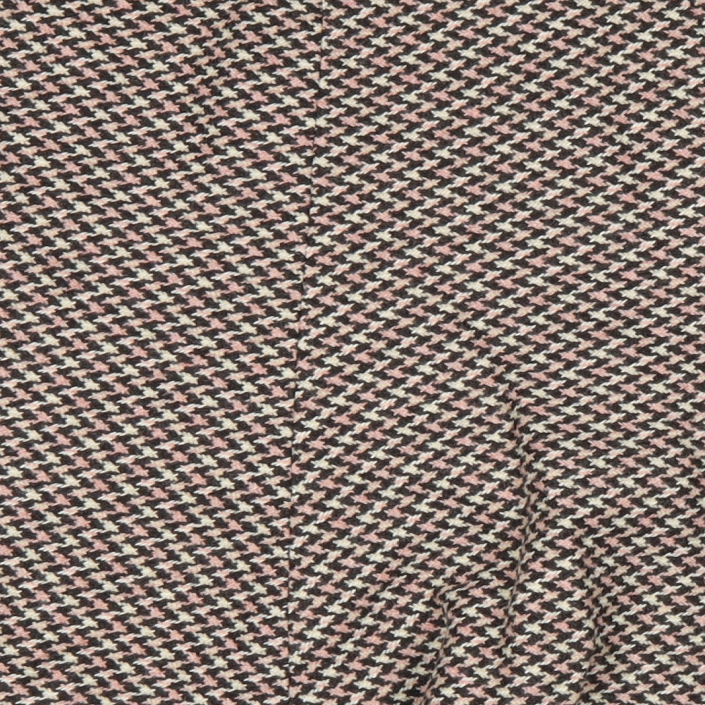 Hobbs Womens Multicoloured Houndstooth  A-Line Skirt Size 12