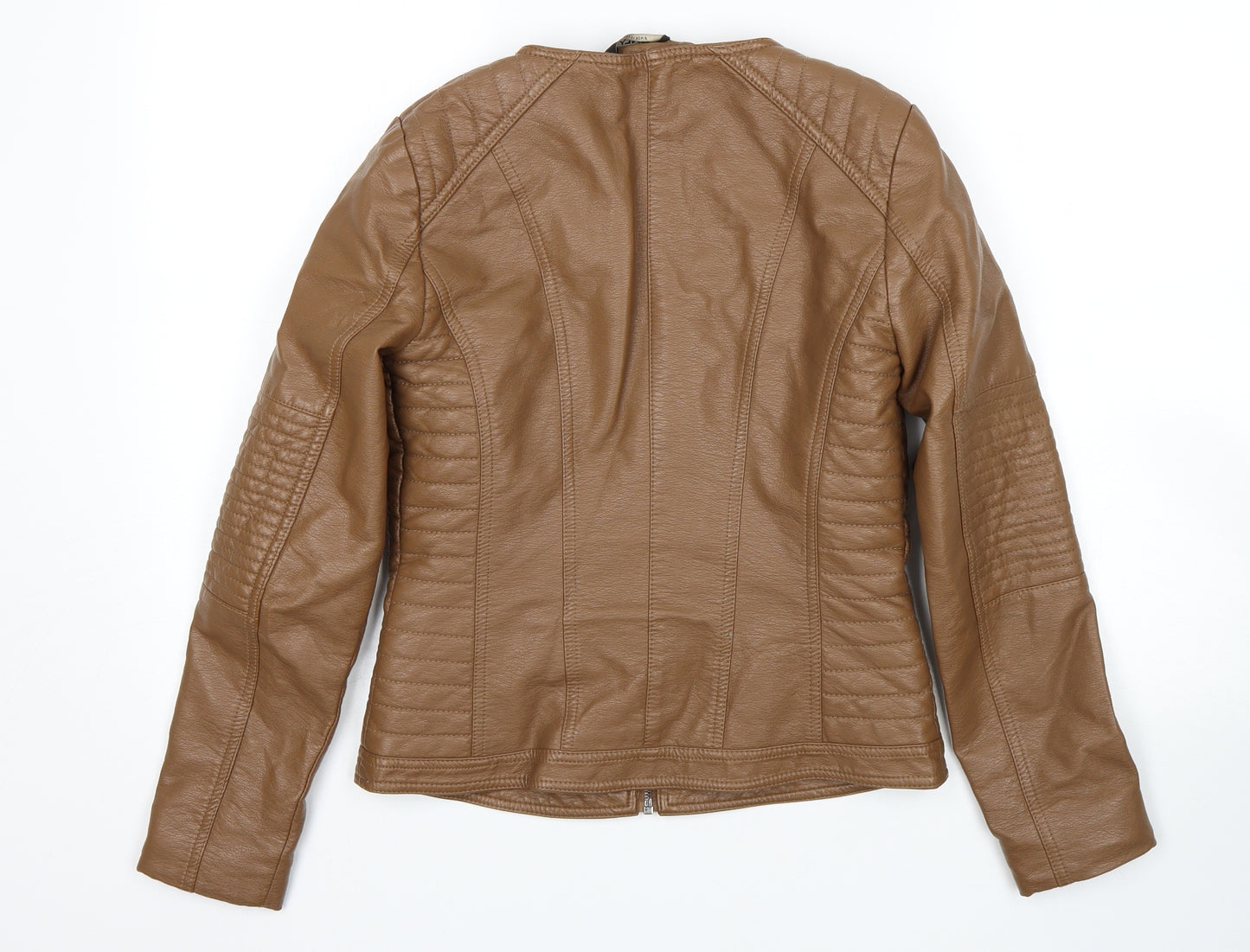 Only Womens Brown   Biker Jacket Size 8