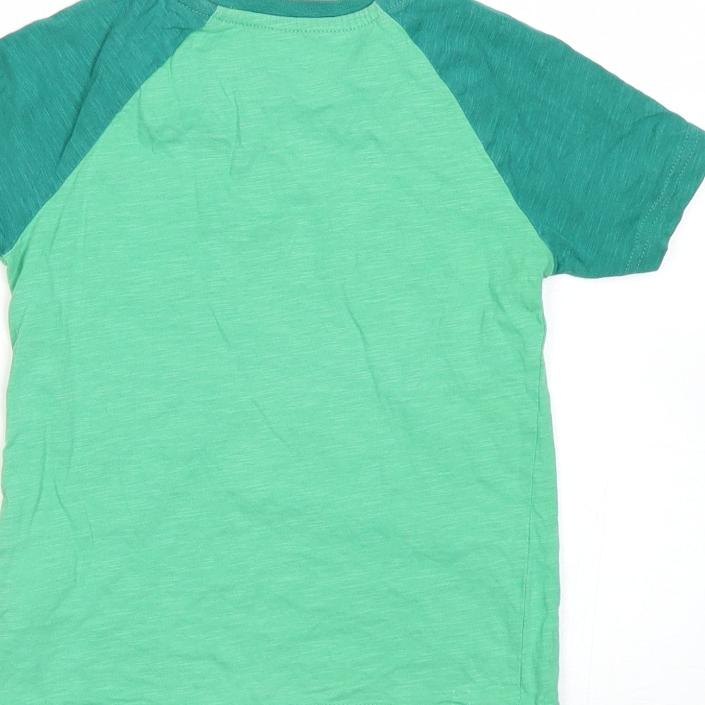 TU Boys Green   Basic T-Shirt Size 3-4 Years