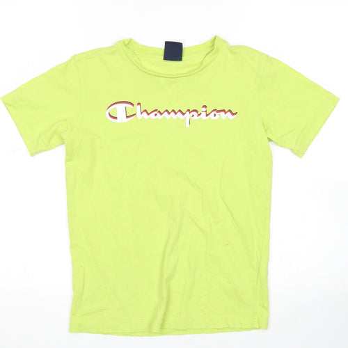 Champion Boys Green   Basic T-Shirt Size 11-12 Years