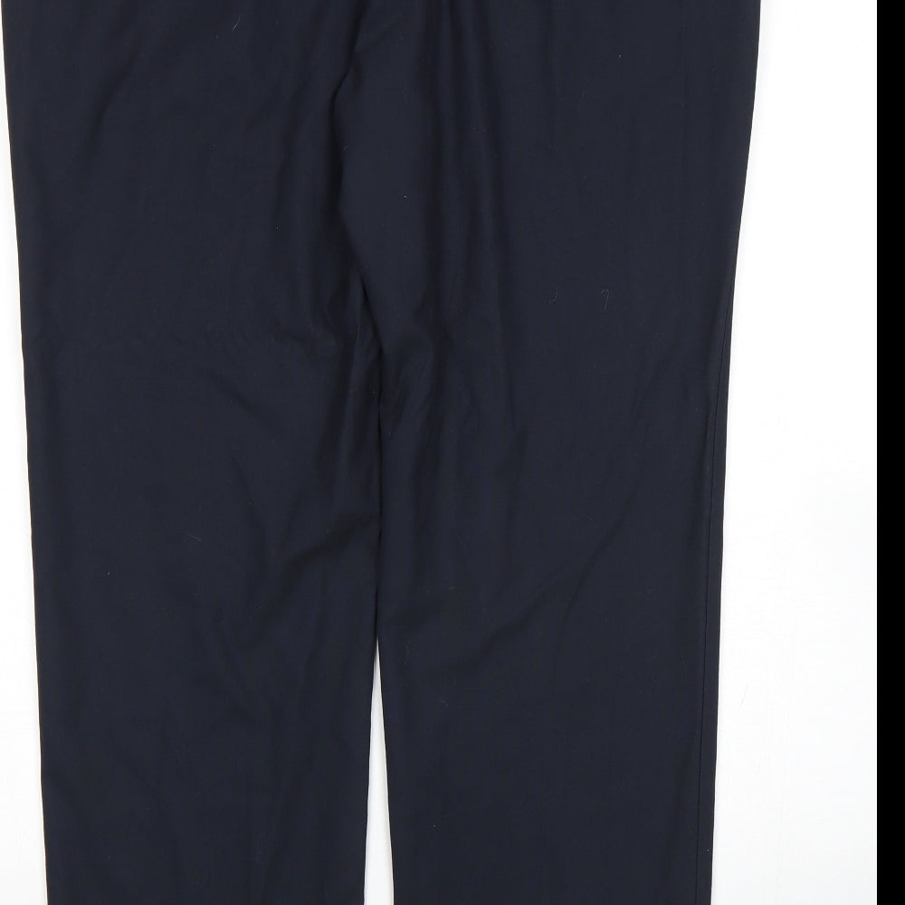 M&S Womens Blue   Trousers  Size 42 L31 in
