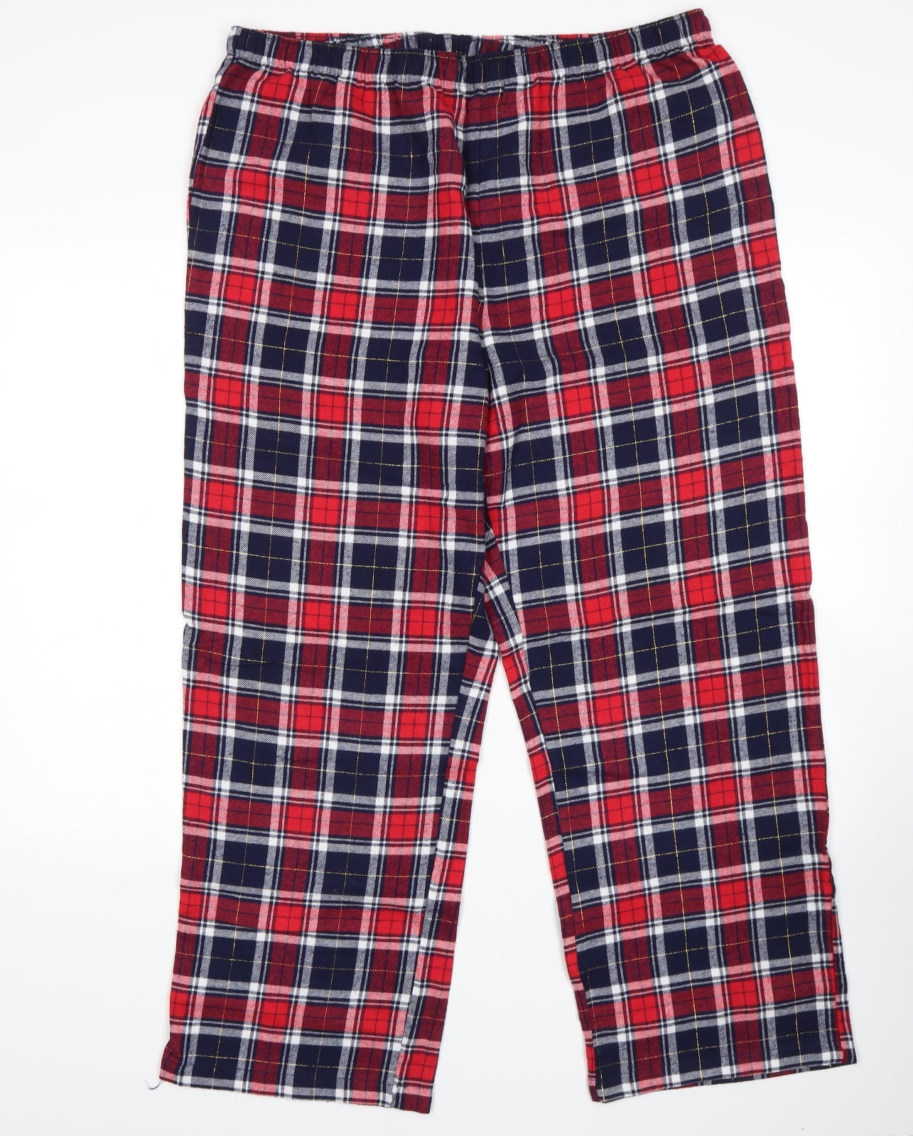 Matalan Womens Multicoloured Plaid   Pyjama Pants Size L