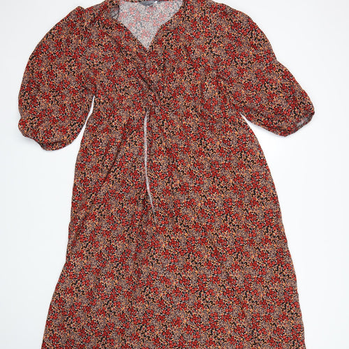 Principles Womens Multicoloured Floral  A-Line  Size 14