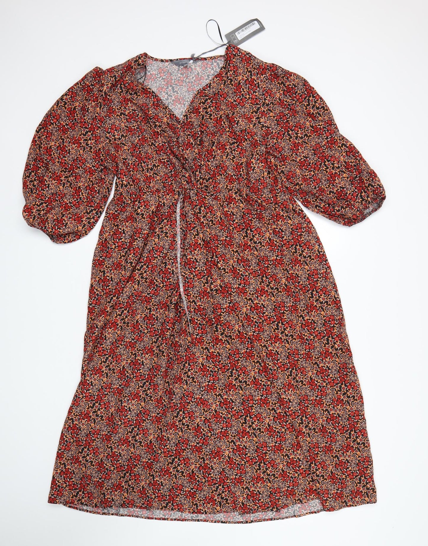 Principles Womens Multicoloured Floral  A-Line  Size 14