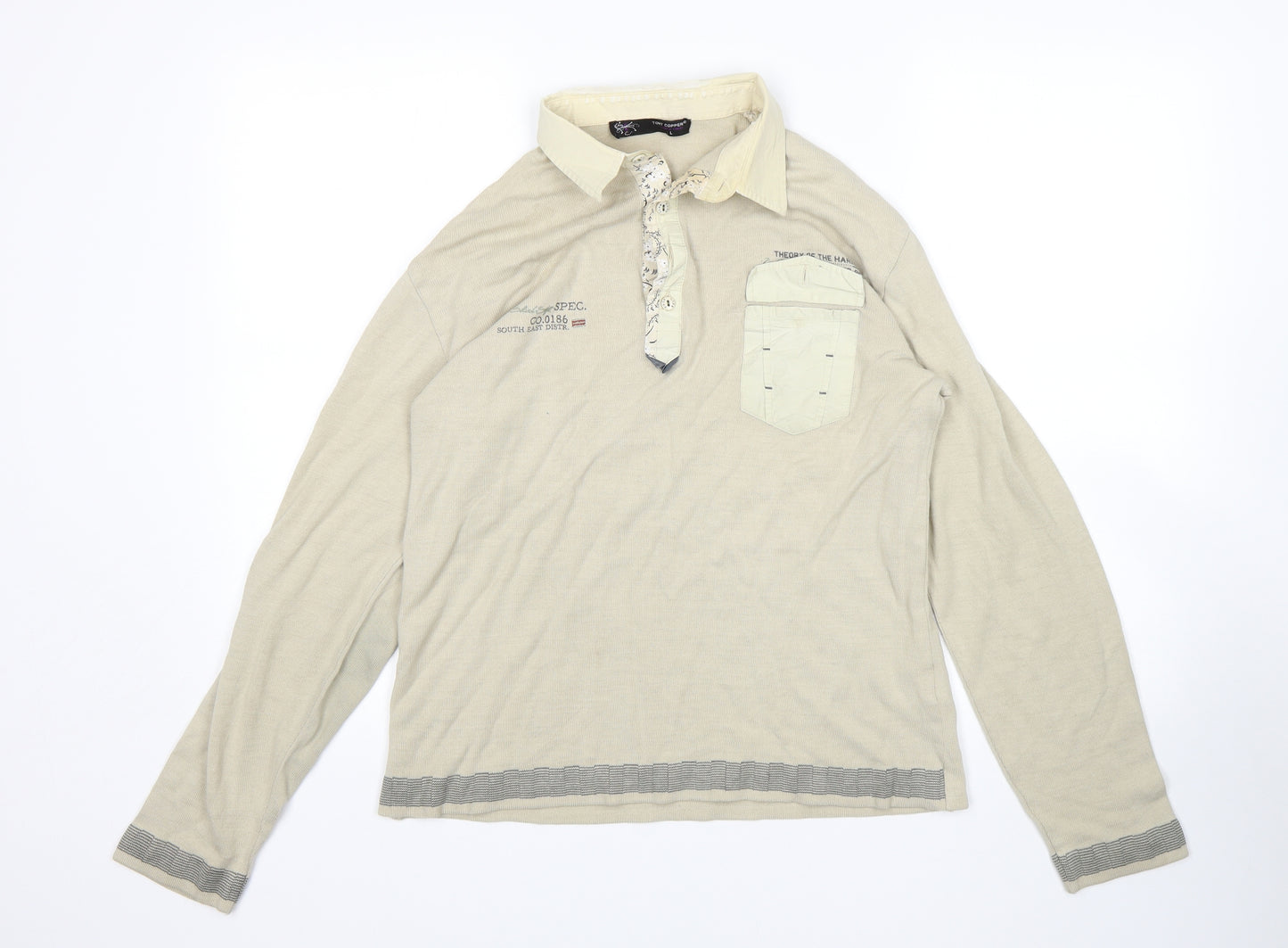 Tony Cooper Womens Beige   Basic Polo Size L