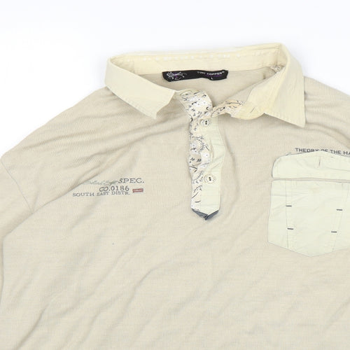Tony Cooper Womens Beige   Basic Polo Size L