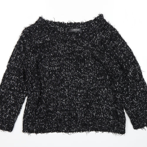 Limited Collection Womens Black   Pullover Jumper Size 16