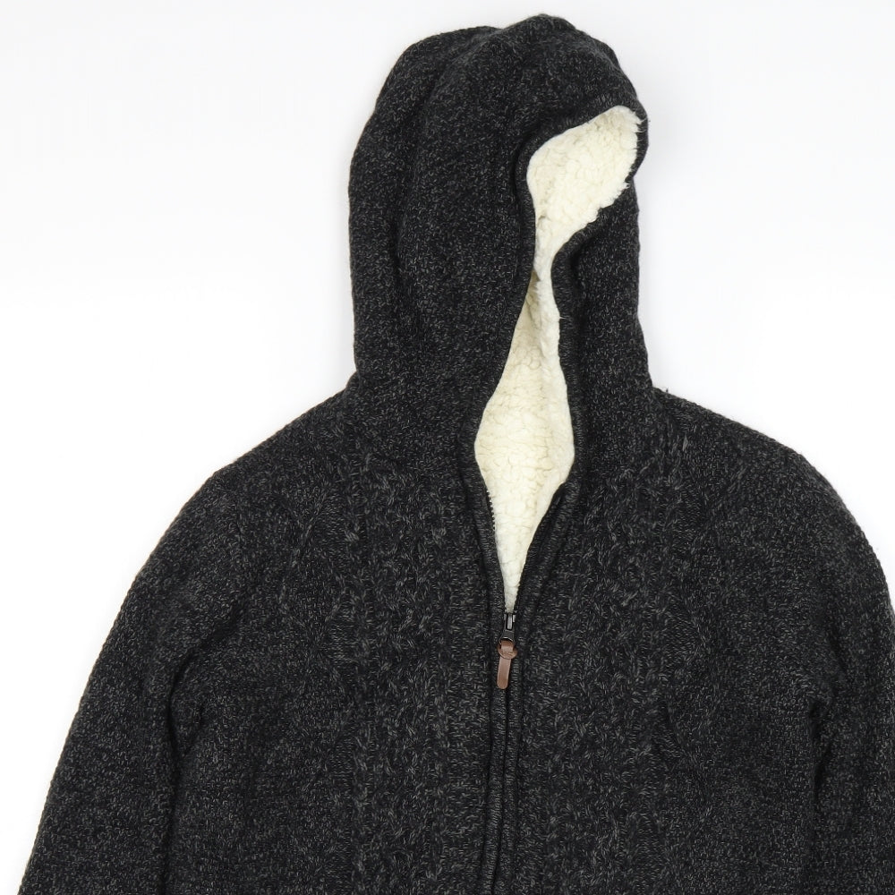 M&S Boys Grey   Full Zip Hoodie Size 12-13 Years