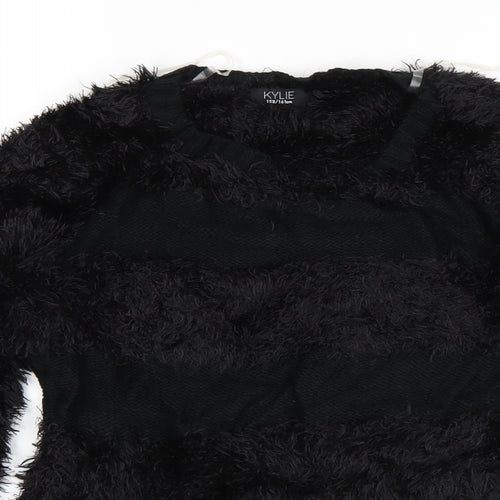 M&Co Girls Black   Pullover Jumper Size 13 Years