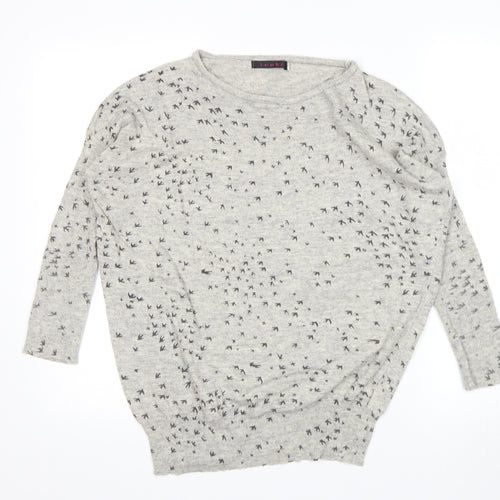 Tenki Womens Grey   Pullover Jumper Size S