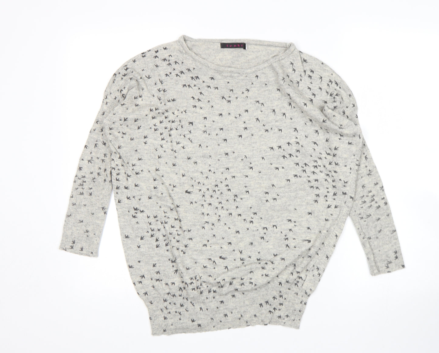 Tenki Womens Grey   Pullover Jumper Size S