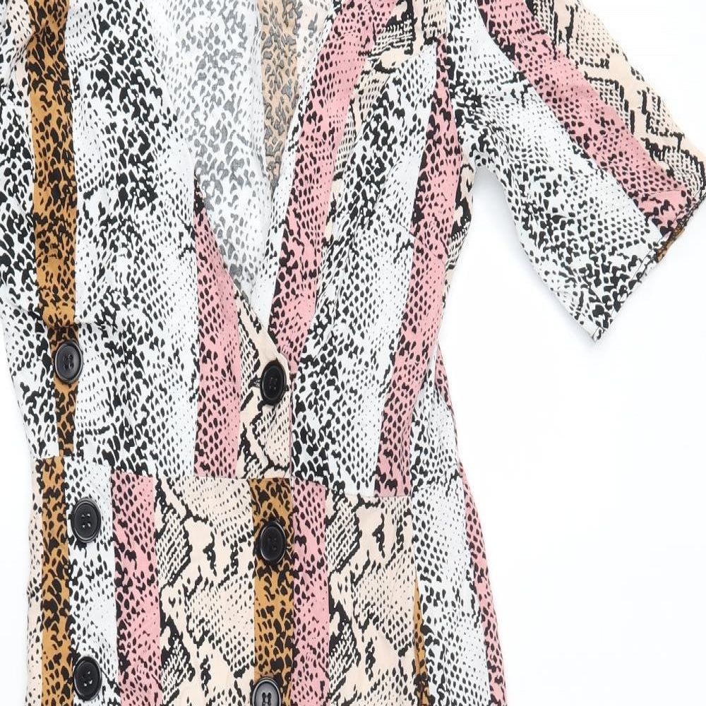 George Womens Multicoloured Striped  A-Line  Size 8