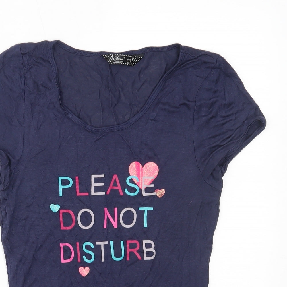 Primark Womens Blue    Pyjama Top Size 8
