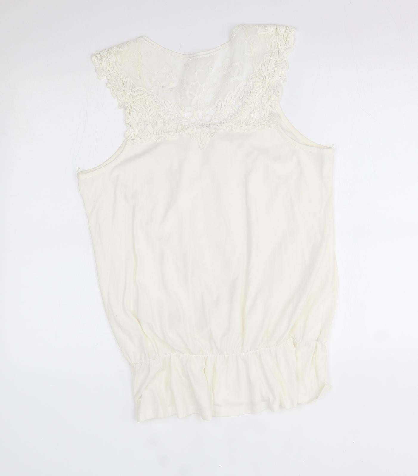 George Womens White   Basic Blouse Size 18