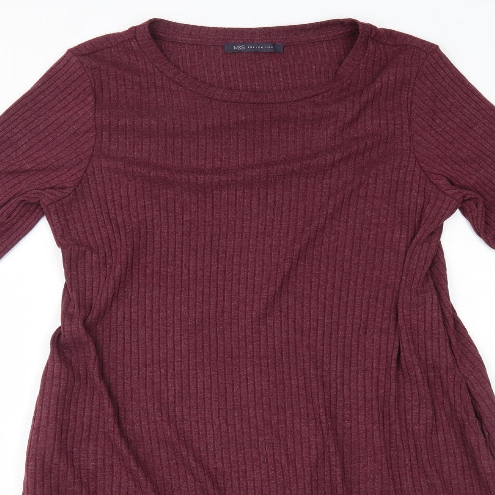 M&S Womens Red   Jumper Dress  Size 14