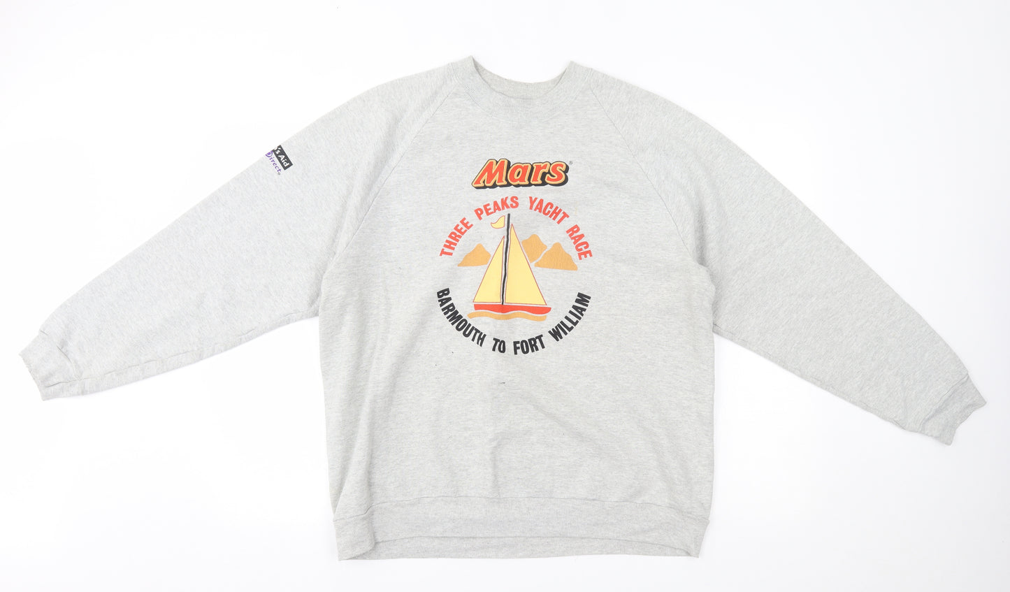 Fruit of the Loom Womens Grey   Pullover Jumper Size L  - three peaks yacht race