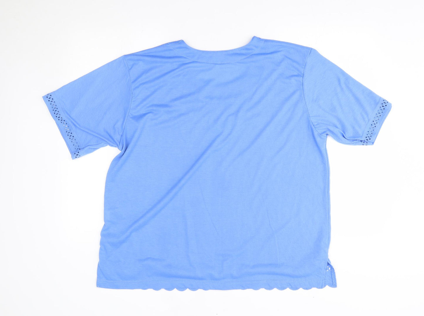 Preworn Womens Blue   Basic Blouse Size 2XL