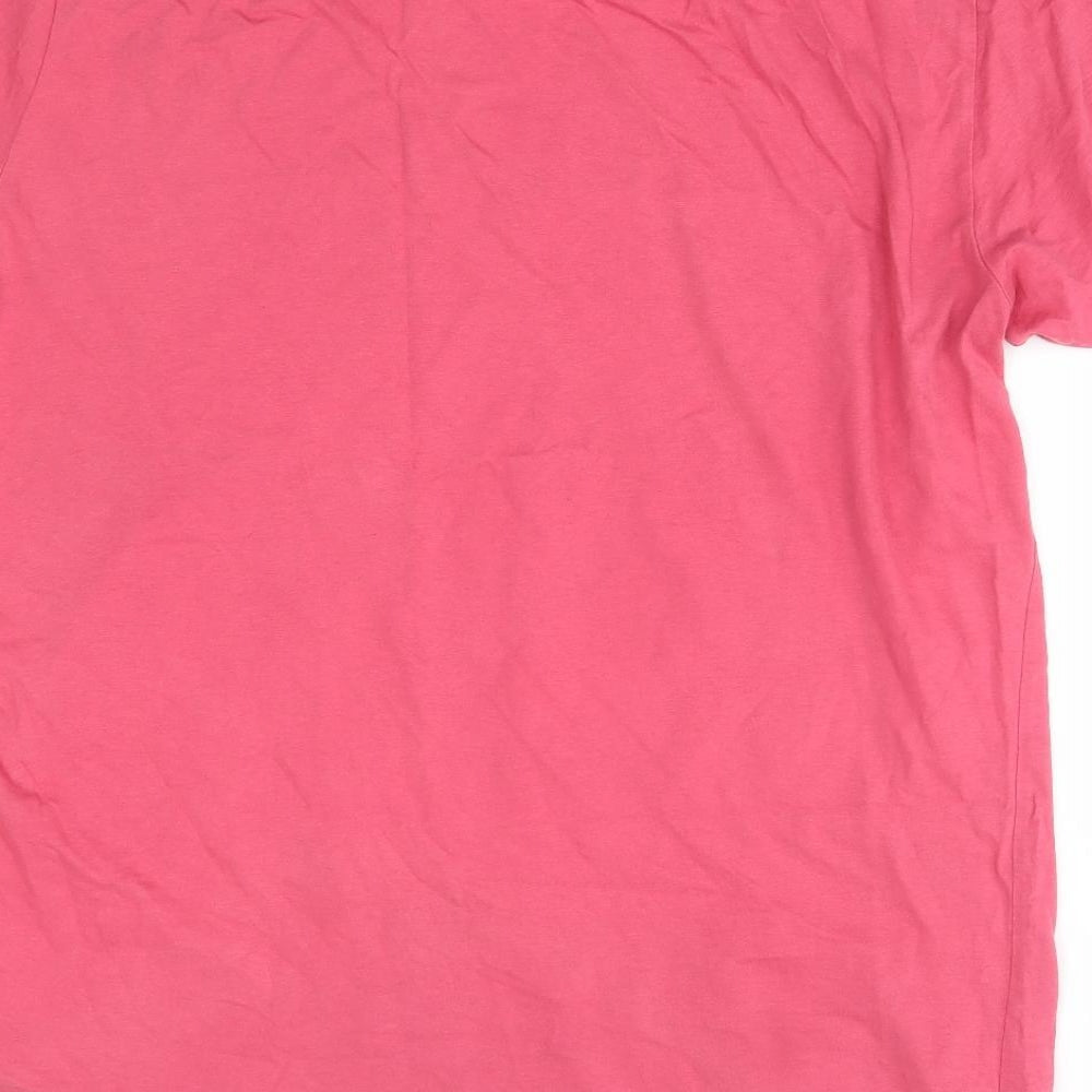 NEXT Mens Pink    T-Shirt Size L
