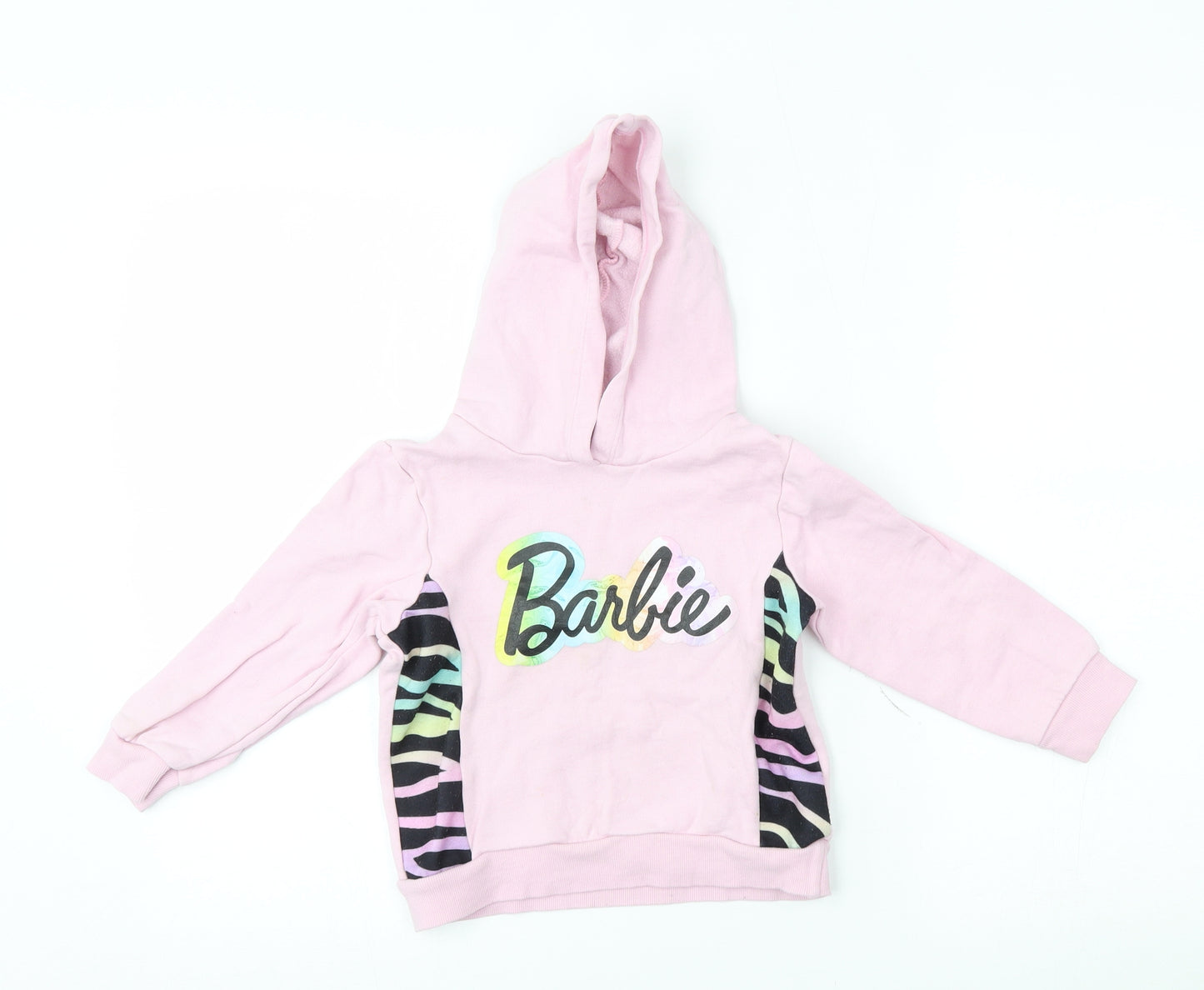 shopdirect Girls Pink   Pullover Hoodie Size 4-5 Years  - barbie