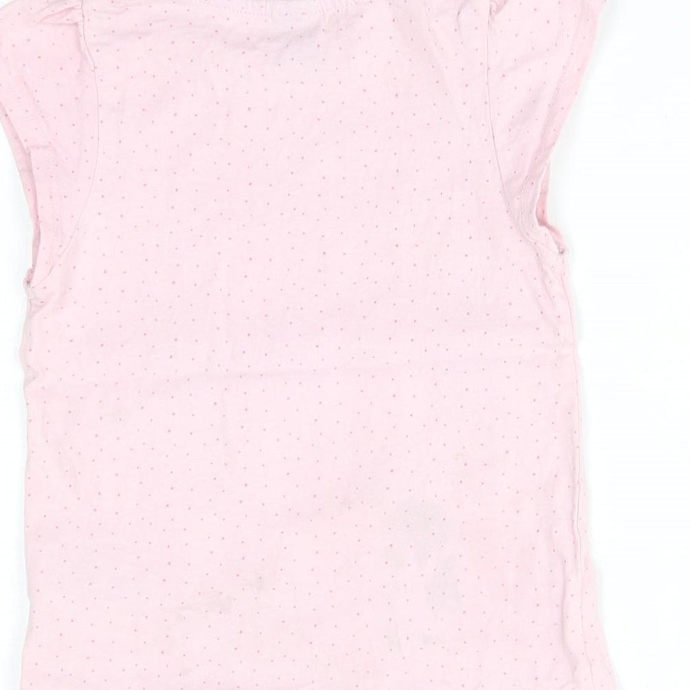 Little kids Girls Pink   Basic T-Shirt Size 3-4 Years