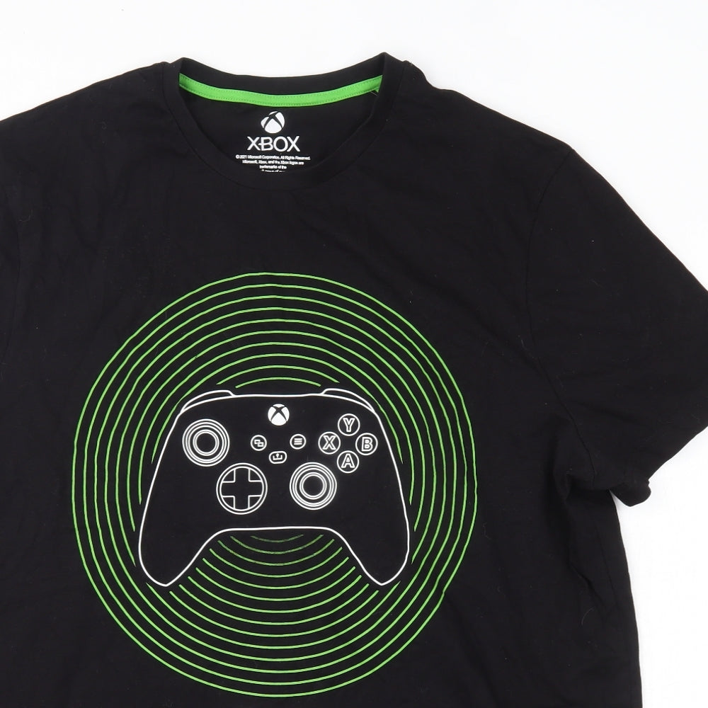 TU Mens Black    T-Shirt Size L  - xbox