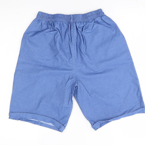 Preworn Mens Blue   Bermuda Shorts Size 22 in
